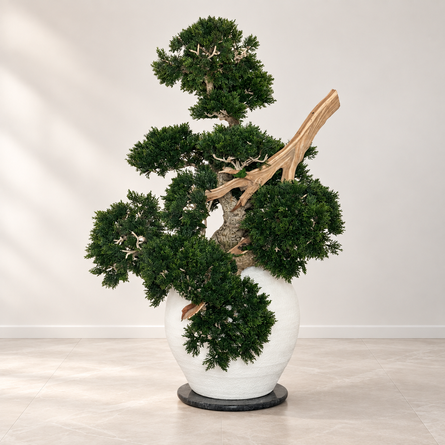 Semi cascade Bonsai style (Han-kengai) in Konos Vase