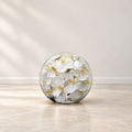 white orchids in 12″ Crosswinds vase